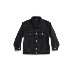 Kids - Balenciaga Oversized Jacket in Black Faded
