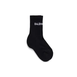 Kids - Balenciaga Tennis Socks in Black