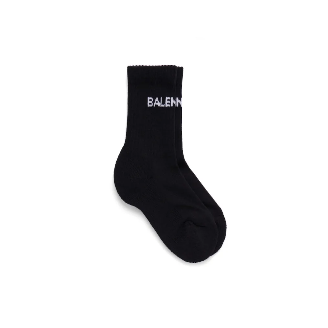 Kids - Balenciaga Tennis Socks in Black