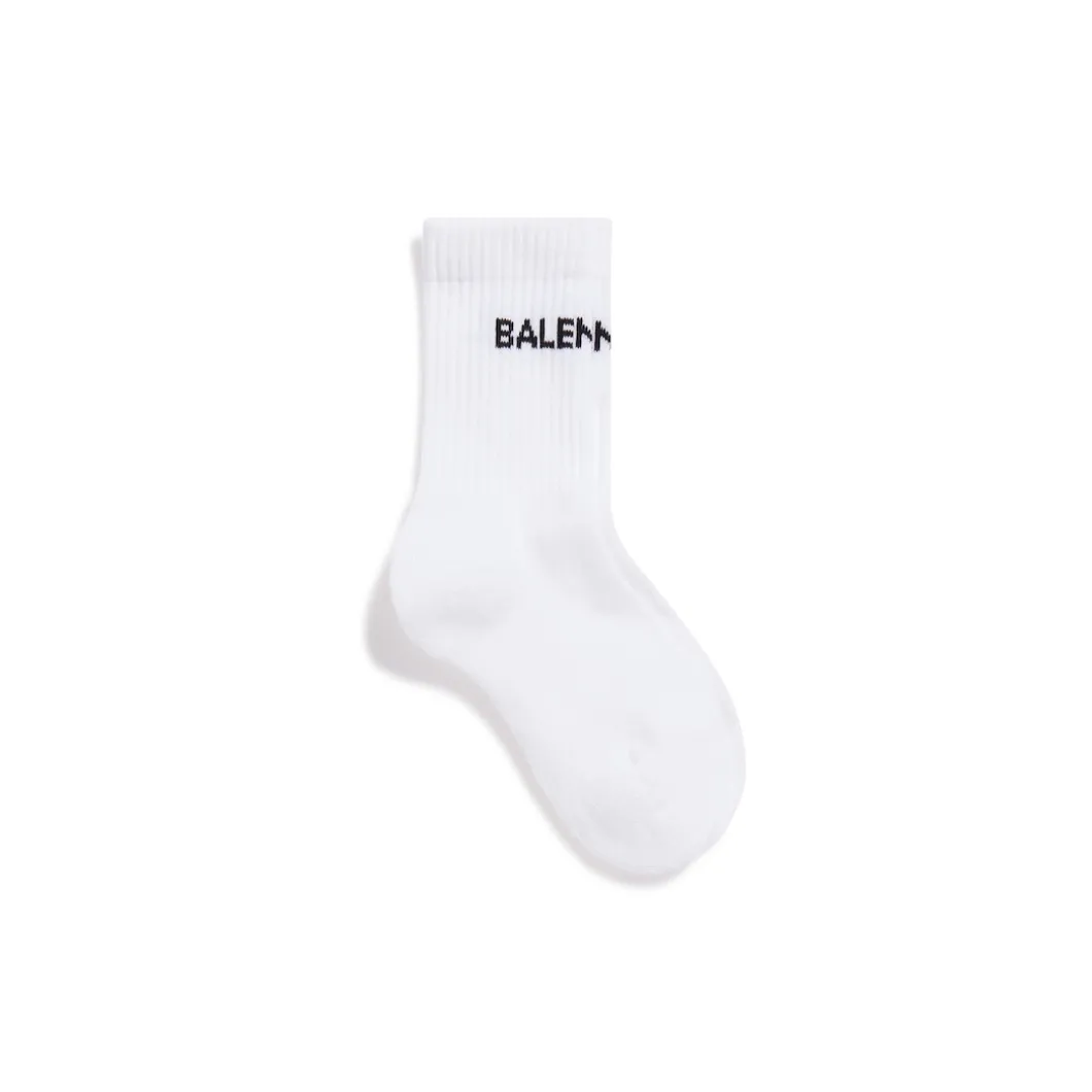 Kids - Balenciaga Tennis Socks in White