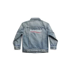 Kids - Political Campaign Oversized Jacket in Light Blue