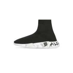 Kids - Speed Graffiti Recycled Knit Sneaker in Black
