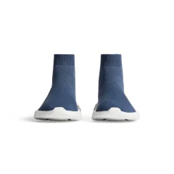 Kids - Speed Graffiti Recycled Knit Sneaker in Dark Blue