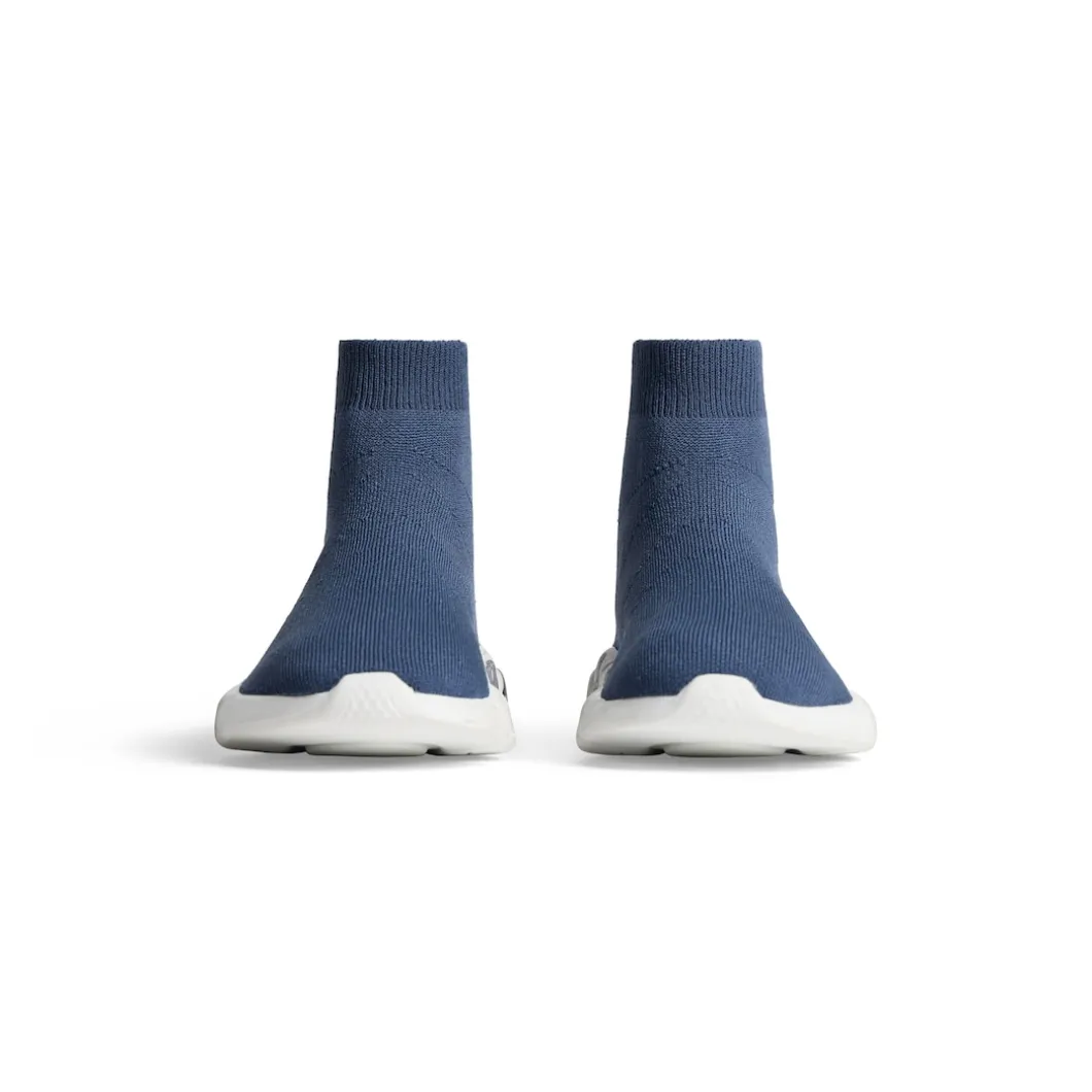 Kids - Speed Graffiti Recycled Knit Sneaker in Dark Blue
