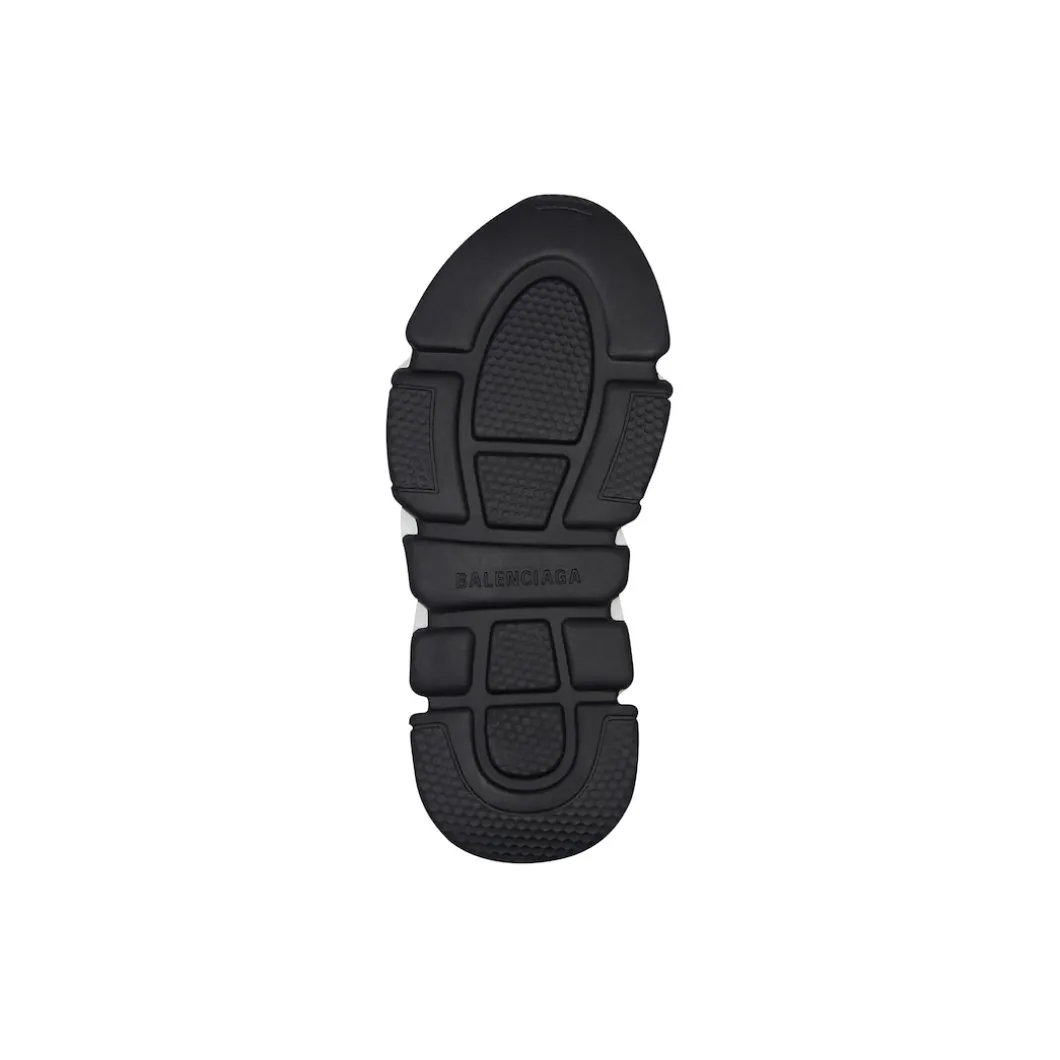 Kids - Speed Lace-up Recycled Knit Sneaker in Black/white