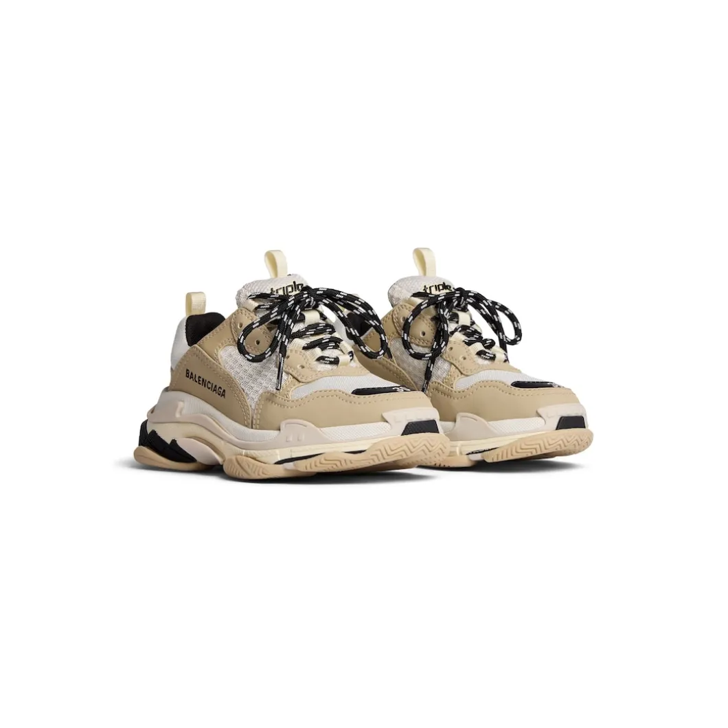 Kids - Triple S Sneaker in Beige/white