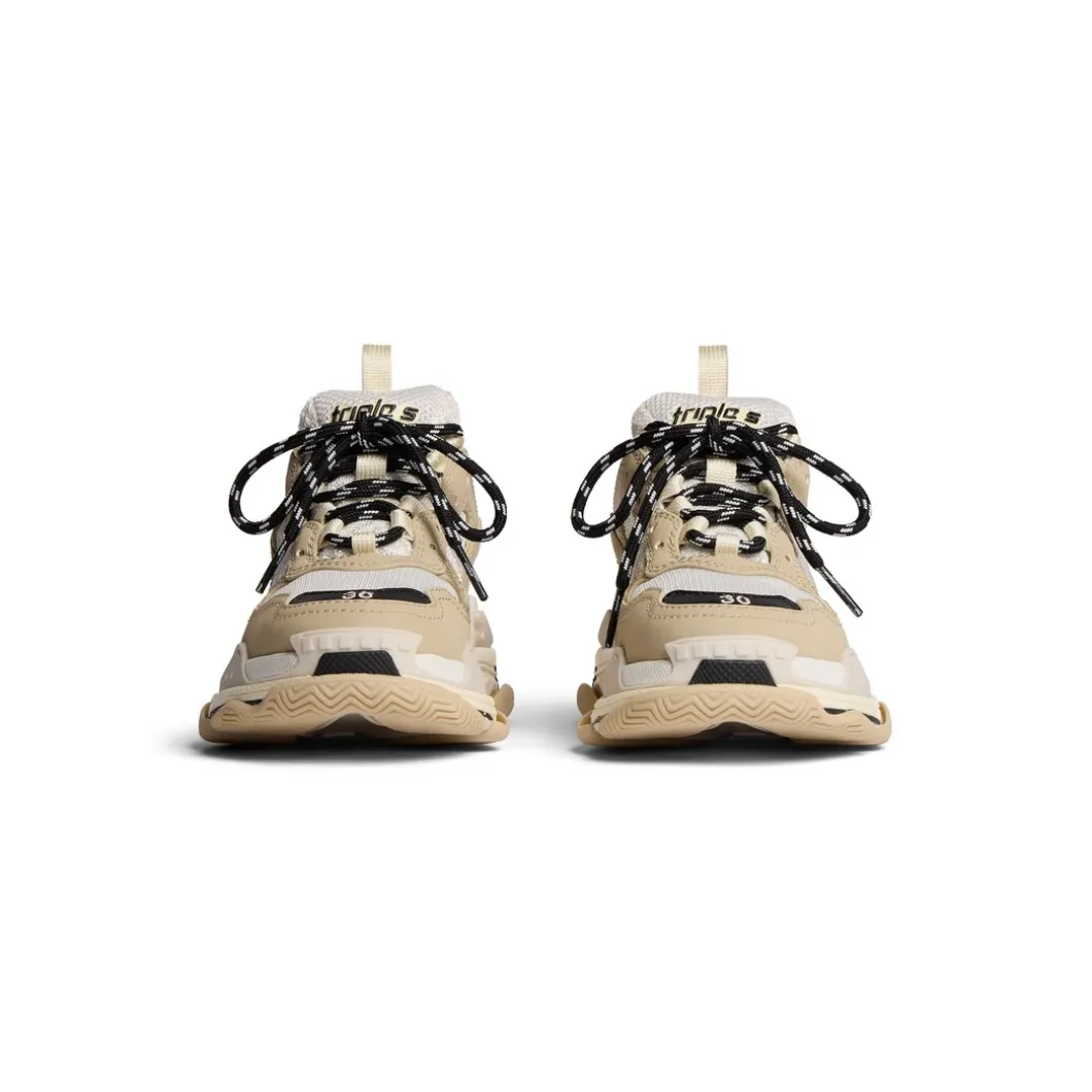Kids - Triple S Sneaker in Beige/white