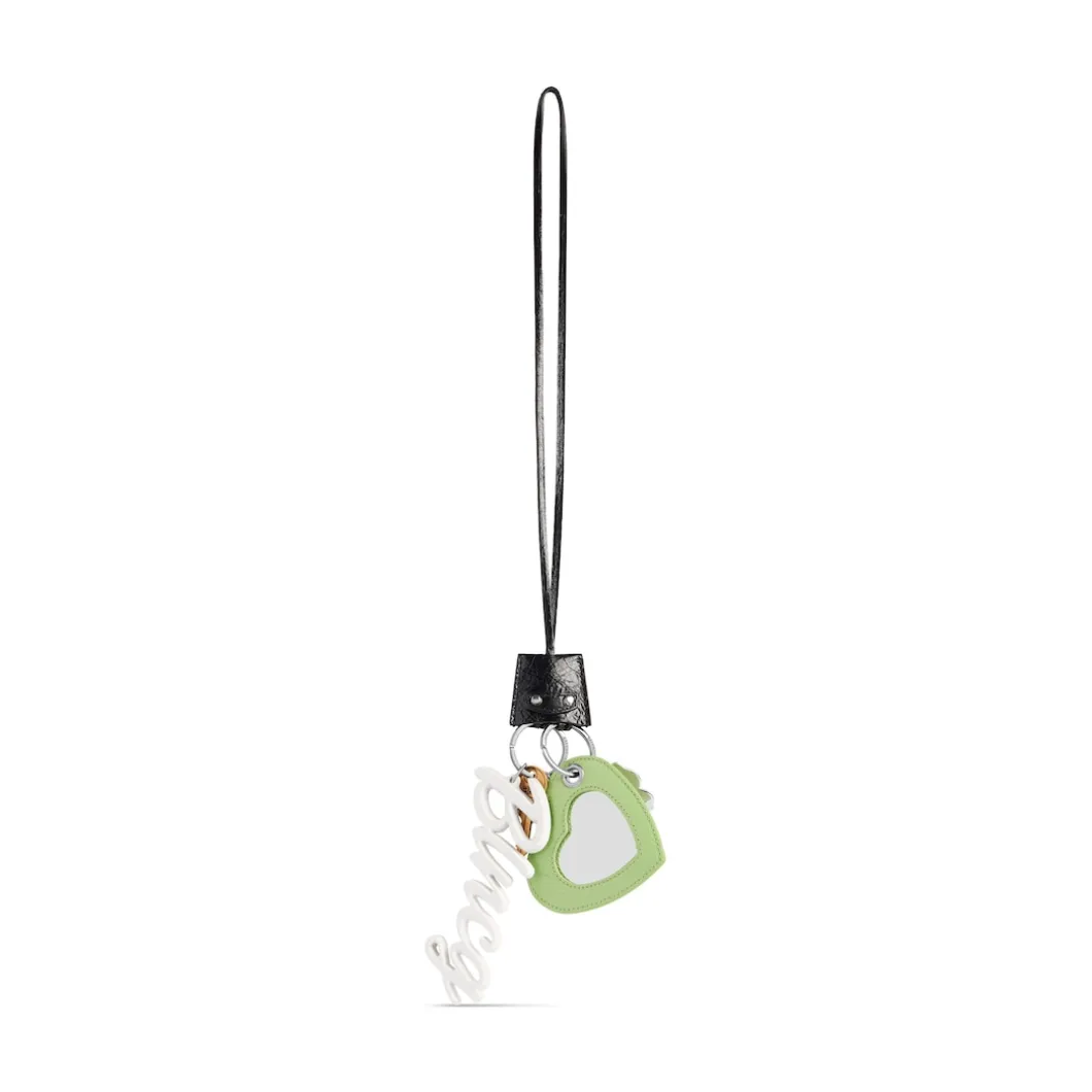 Le City Charm Heart in Black/green