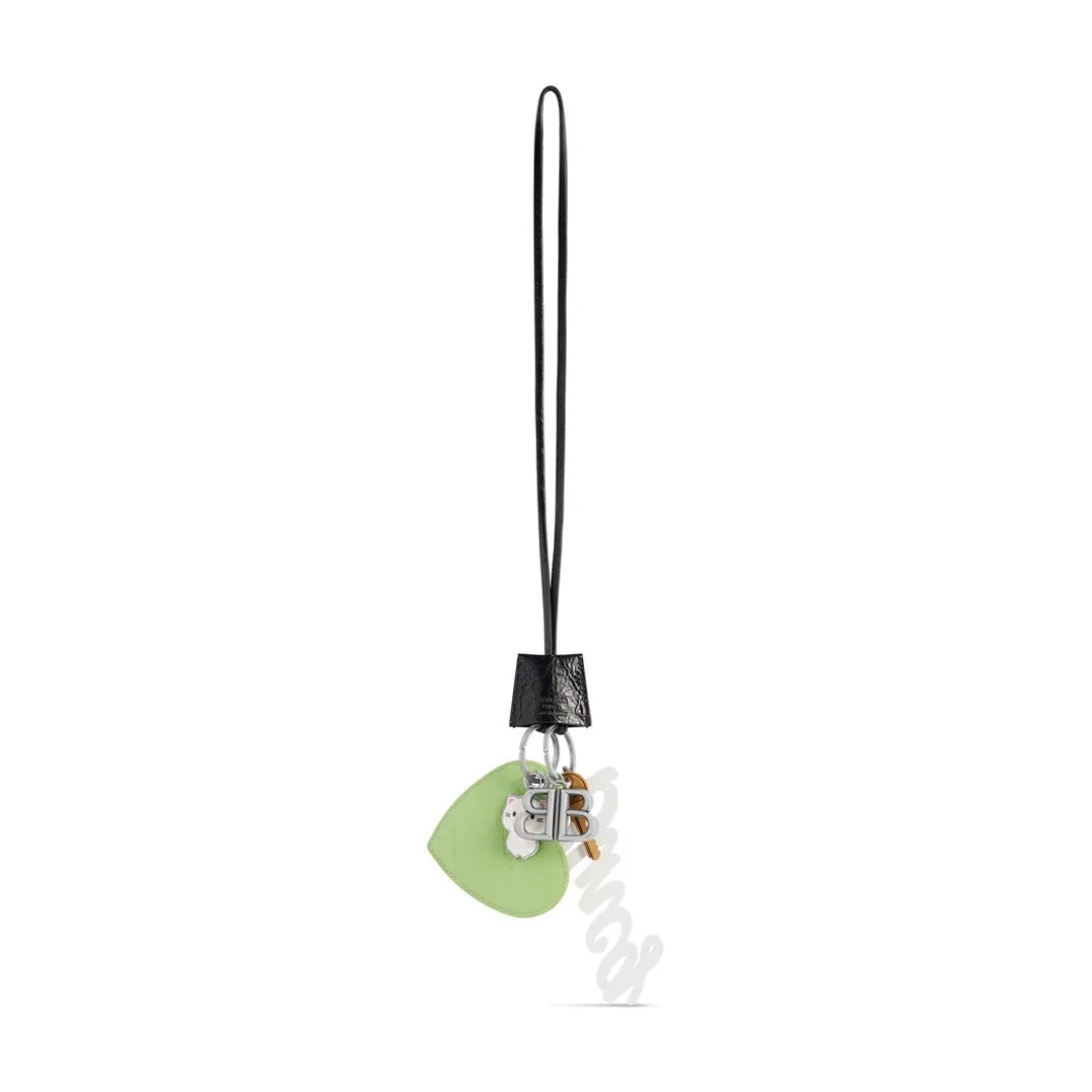 Le City Charm Heart in Black/green