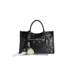 Le City Charm Heart in Black/green