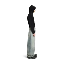 Low Crotch Pants in Light Blue