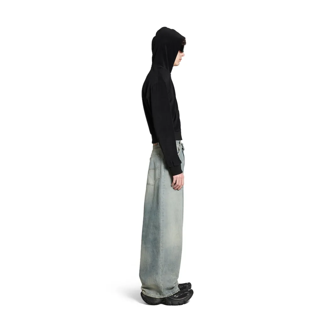 Low Crotch Pants in Light Blue
