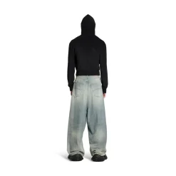 Low Crotch Pants in Light Blue