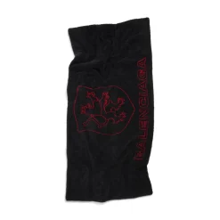 Lyon Crest Padded Stola in Black/red