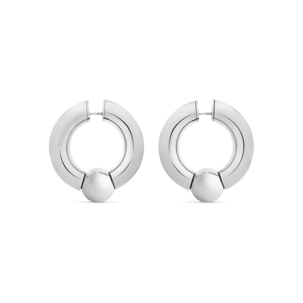 Mega Earrings in Silver