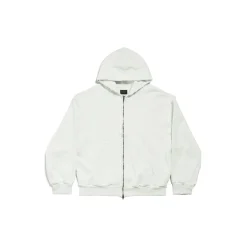 Men's Agaicnelab Zip-up Hoodie Regular Fit in White