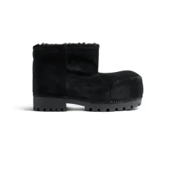 Men's Alaska Fur Bootie in Black