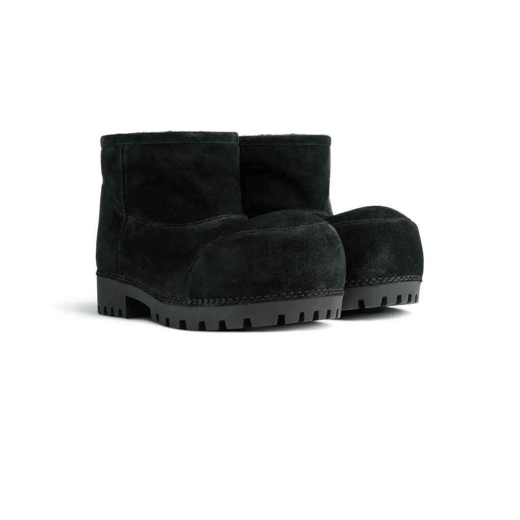 Men's Alaska Fur Bootie in Black