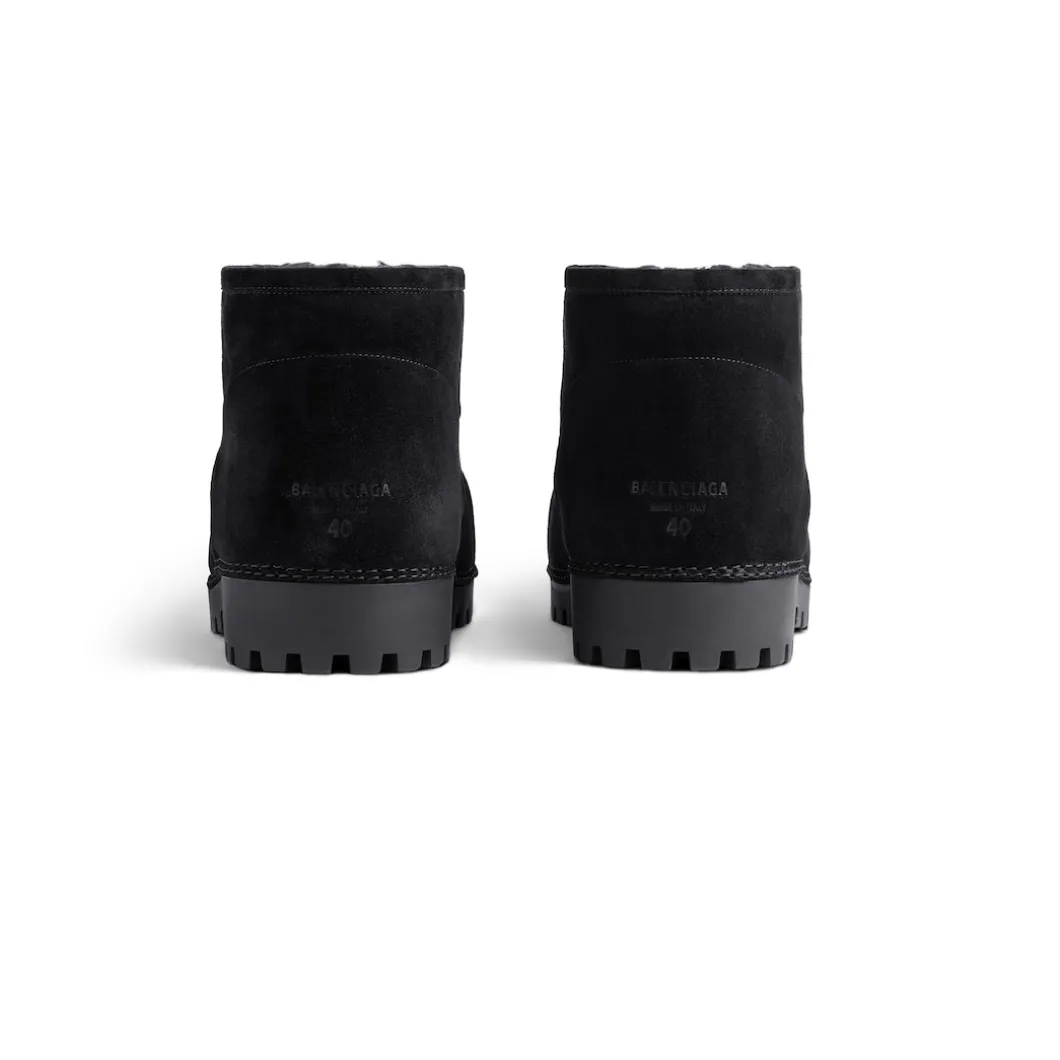 Men's Alaska Fur Bootie in Black