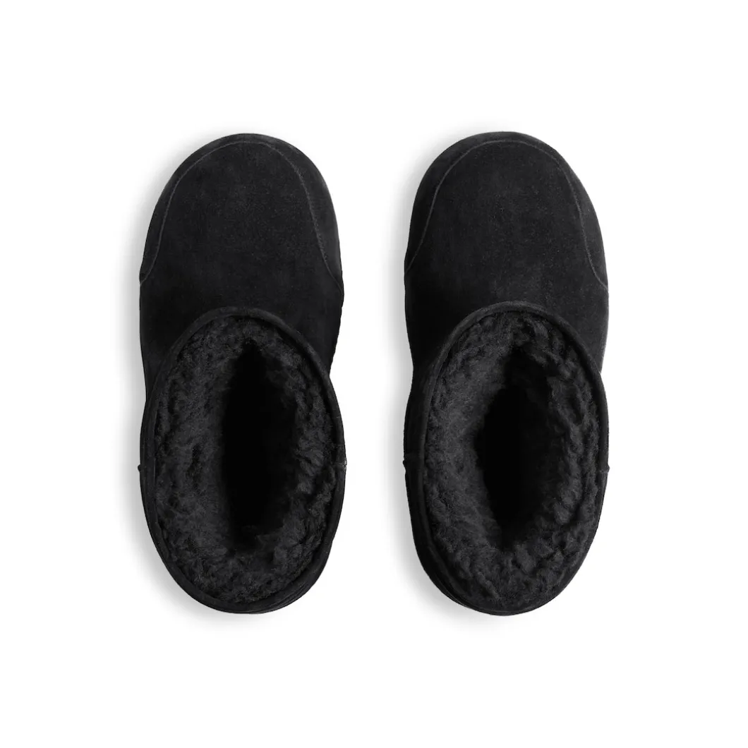 Men's Alaska Fur Bootie in Black