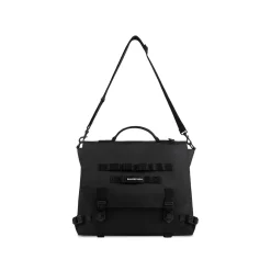 Men's Army Large Messenger Bag in Black