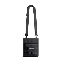 Men's Army Small Pouch With Strap in Black