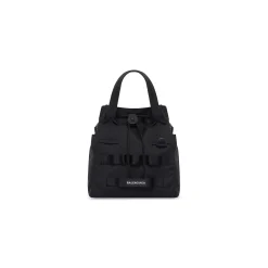 Men's Army Small Tote Bag in Black