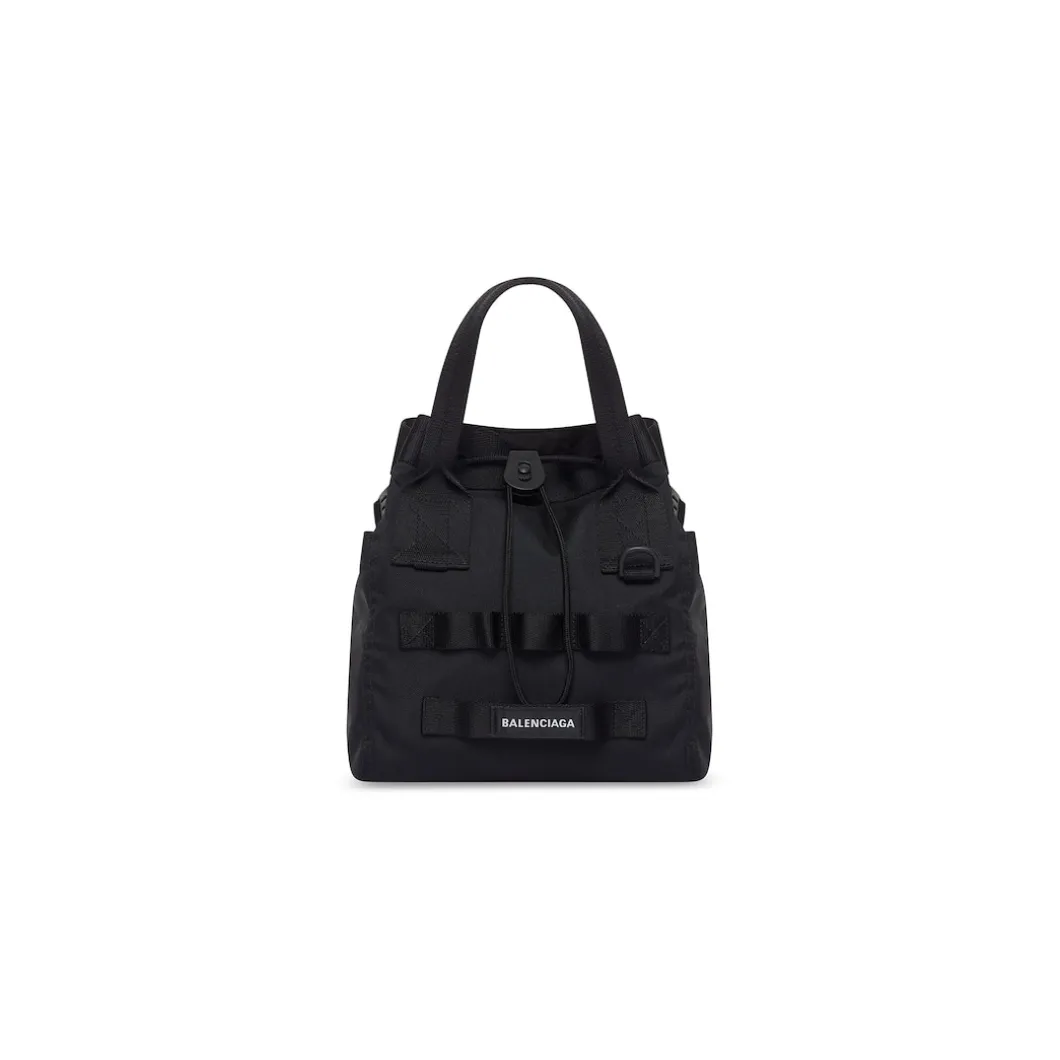 Men's Army Small Tote Bag in Black