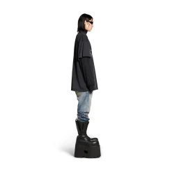 Men's 3b Liquefied T-shirt Oversized in Black/grey