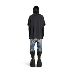 Men's 3b Liquefied T-shirt Oversized in Black/grey