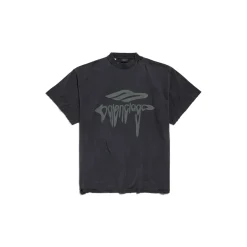 Men's 3b Liquefied T-shirt Oversized in Black/grey