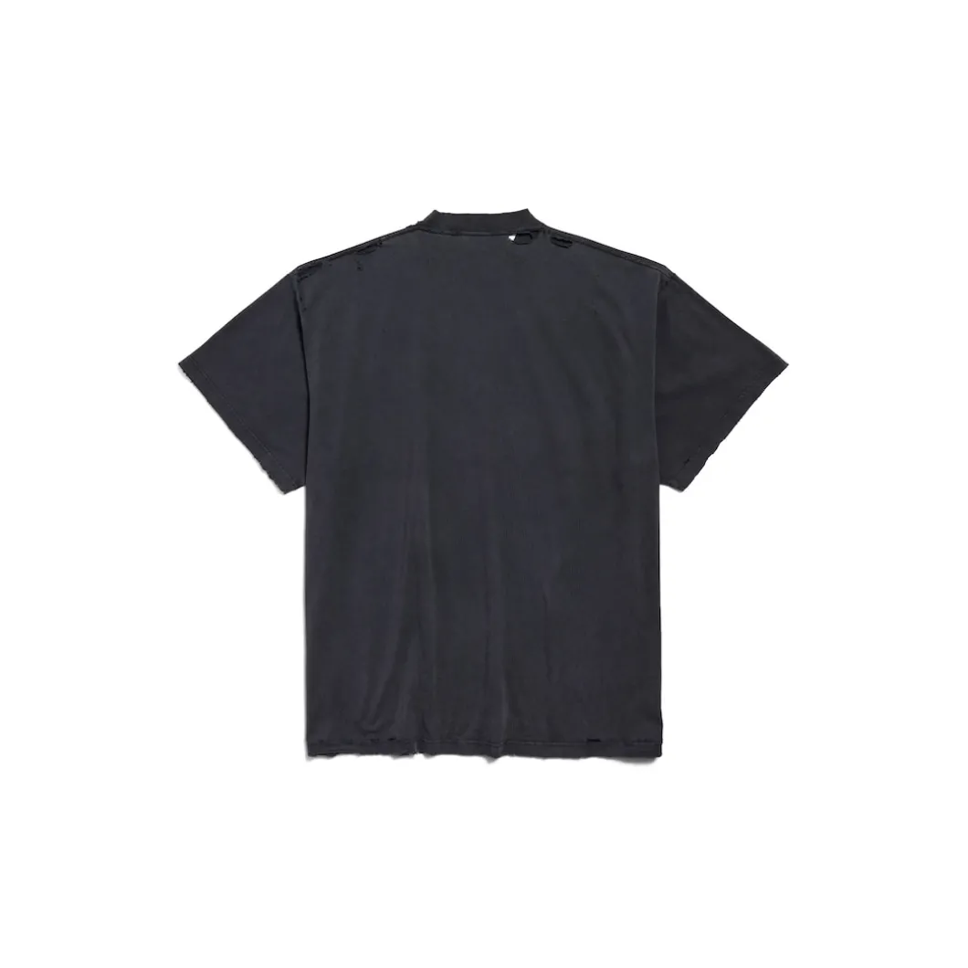 Men's 3b Liquefied T-shirt Oversized in Black/grey