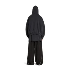 Men's 3b Liquified Hoodie Large Fit in Black/grey
