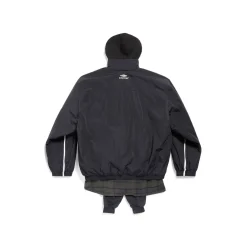 Men's 3b Sports Icon Layered Tracksuit Jacket in Black