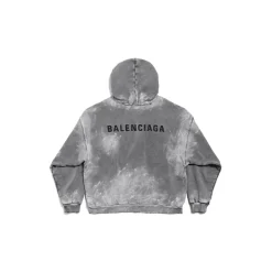 Men's Balenciaga Back Hoodie Medium Fit in Grey