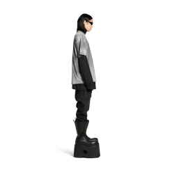 Men's Balenciaga Back T-shirt Medium Fit  in Grey