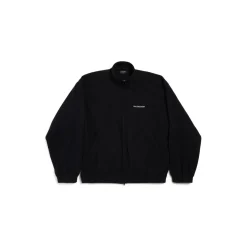 Men's Balenciaga Back Zip-up Jacket in Black/white