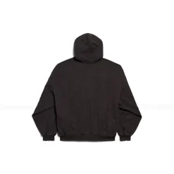 Men's Balenciaga Boxing Hoodie Large Fit in Black Faded