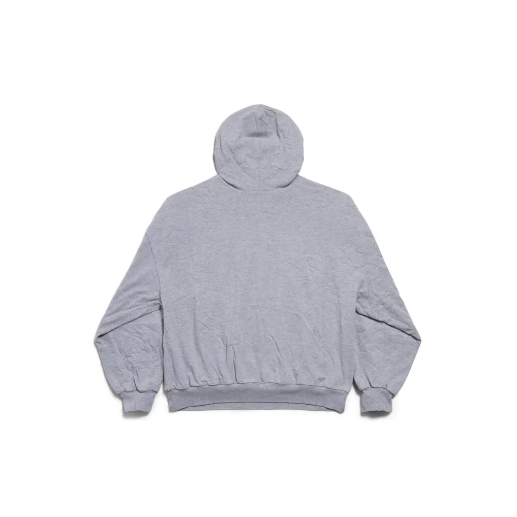 Men's Balenciaga Boxing Lined Hoodie Regular Fit in Grey