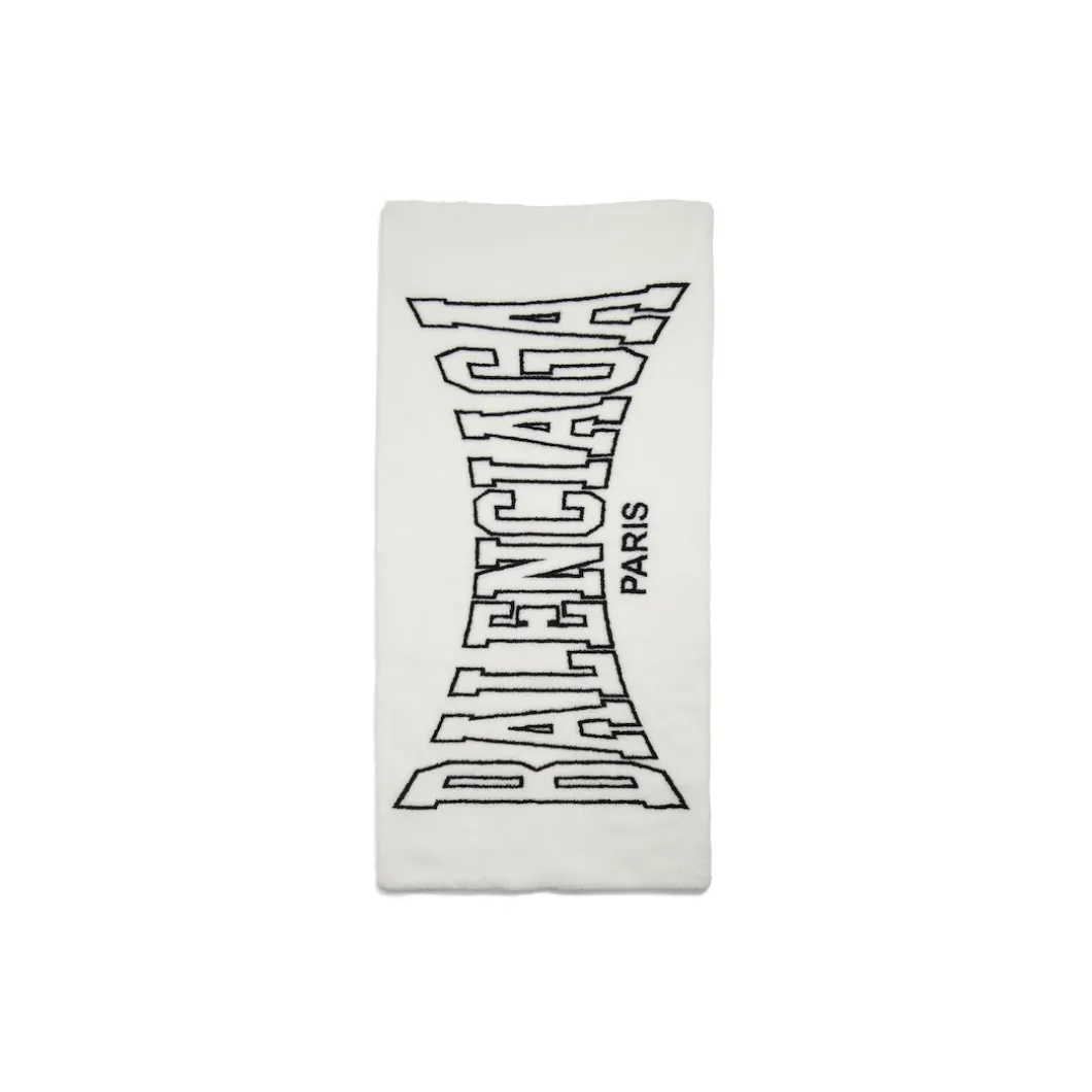 Men's Balenciaga Boxing Padded Stola in White/black