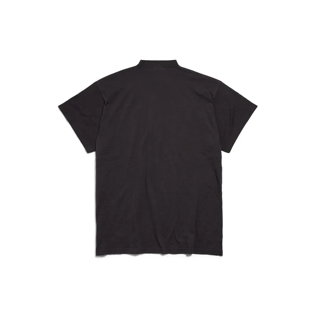 Men's Balenciaga Boxing T-shirt Oversize Fit in Black