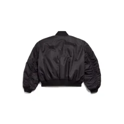 Men's Balenciaga Boxing Varsity Jacket in Black