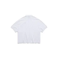 Men's Bb Classic Balenciaga Polo Shirt Oversized in White