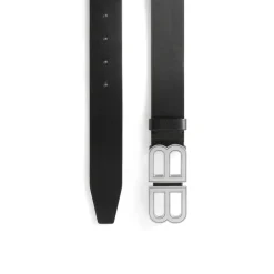 Men's Bb Hourglass Large Belt in Black
