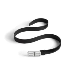 Men's Bb Hourglass Large Belt in Black
