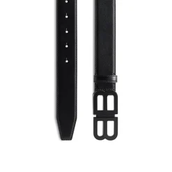 Men's Bb Hourglass Large Belt in Black
