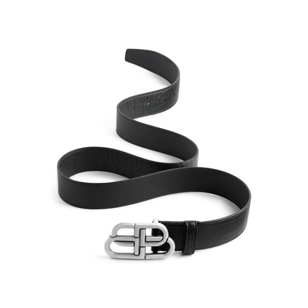 Men's Bb Large Belt in Black