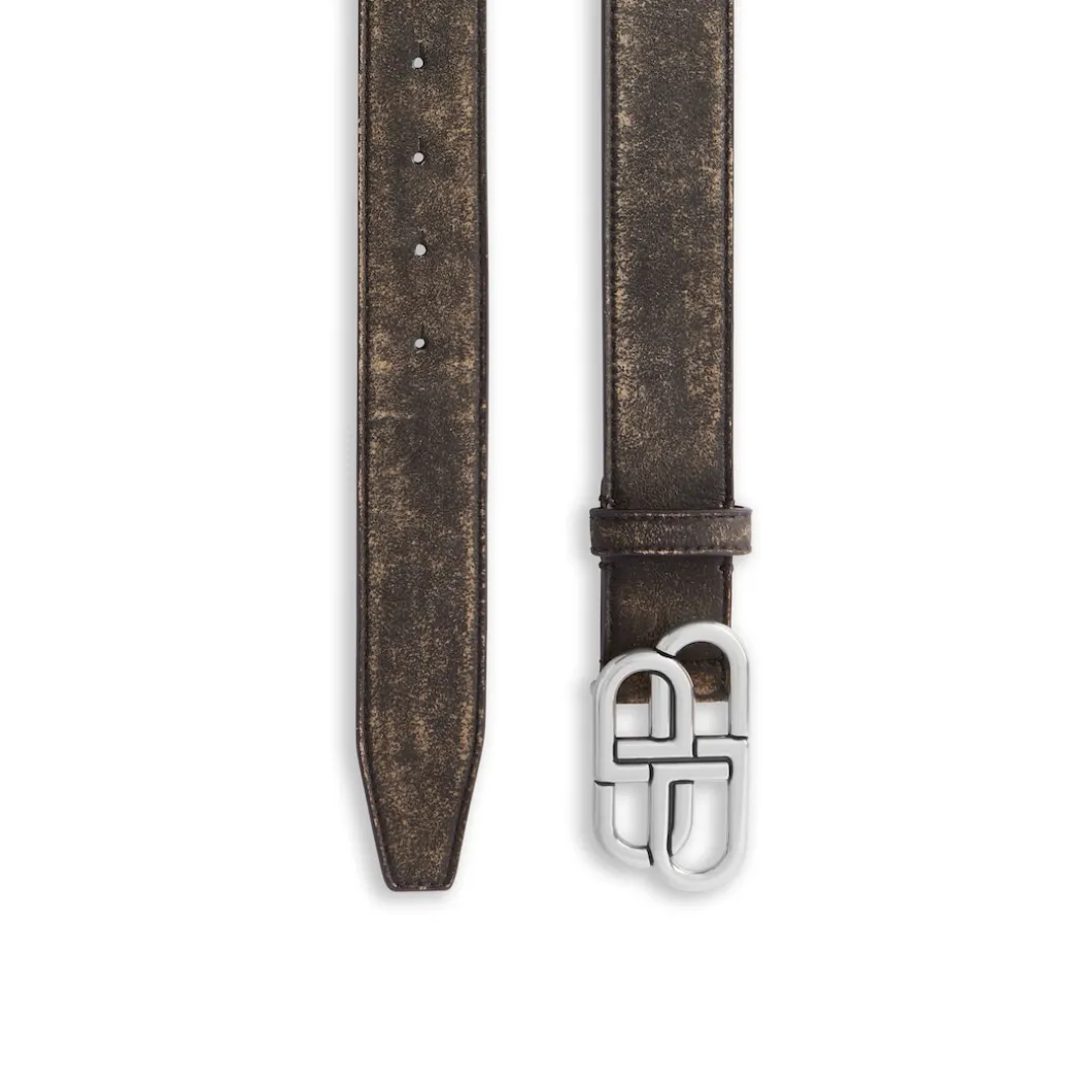 Men's Bb Large Belt in Brown