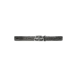 Men's Bb Large Belt in Dark Grey