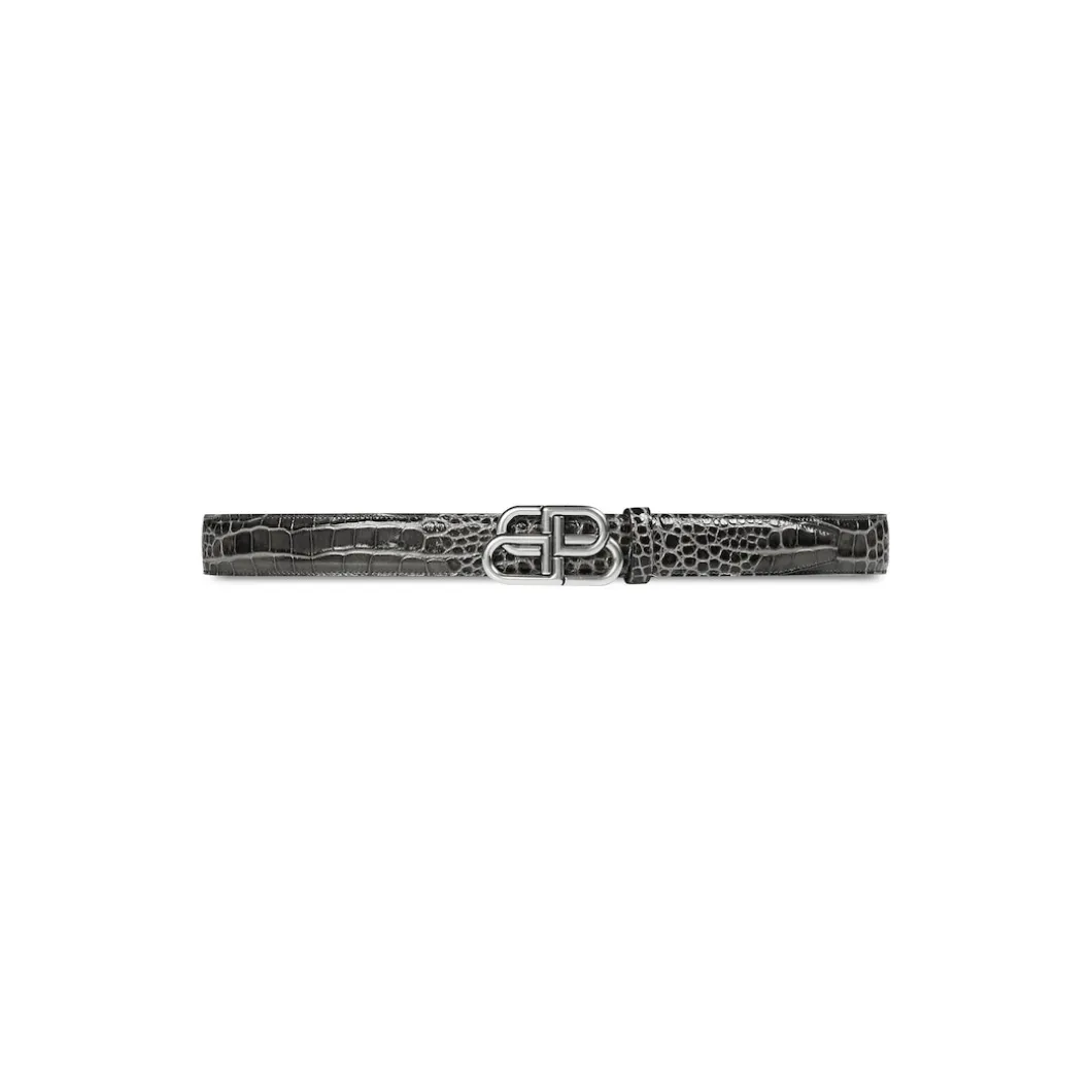 Men's Bb Large Belt in Dark Grey